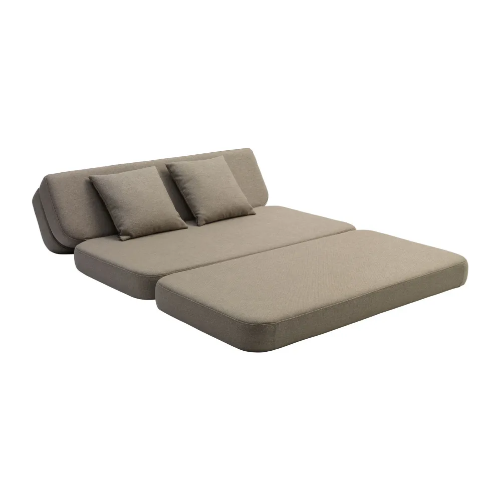 by KlipKlap 3 Fold Sofa XL Soft 140 cm Sand