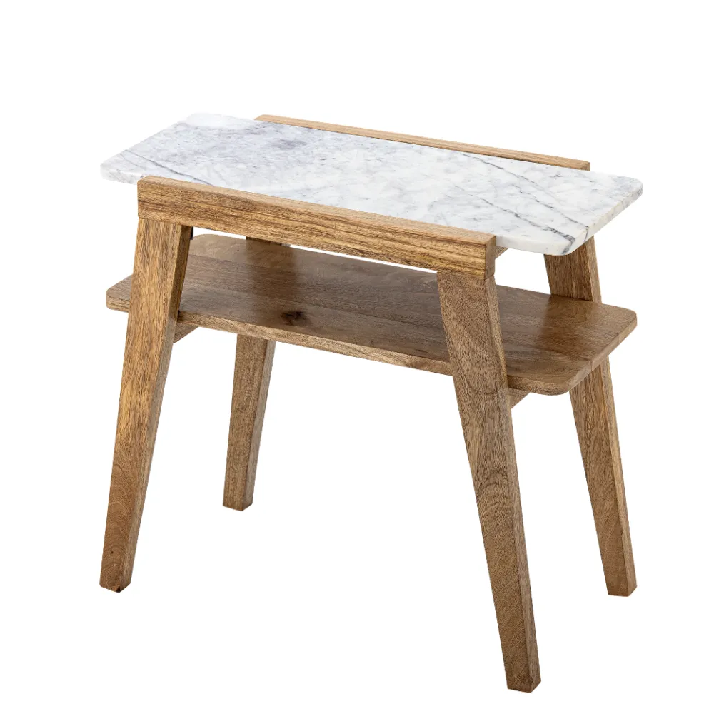 Bloomingville Livi Sidebord Natur Marmor