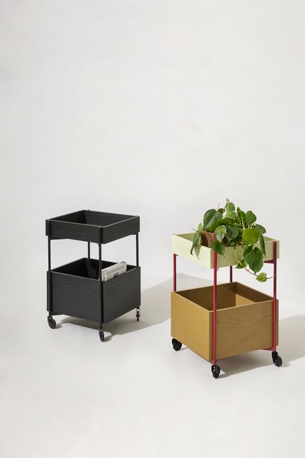 Hovedbilde Hübsch Fresh Trillebord FSC Kakhi / Burgunder