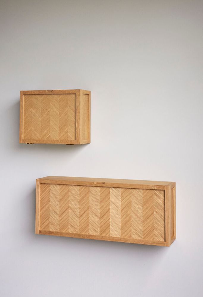 Hübsch Herringbone Skoskap Natur FSC