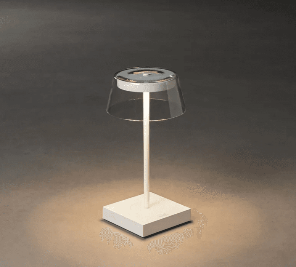 Trend Collection Camogli bordlampe – oppladbar og dimbar, hvit