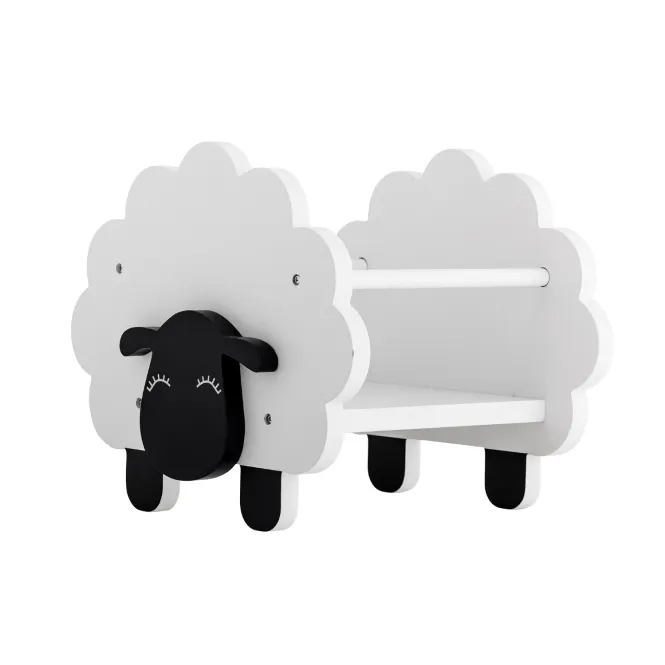 Hovedbilde Bloomingville MINI Dolly Bokstativ Hvit/Sort