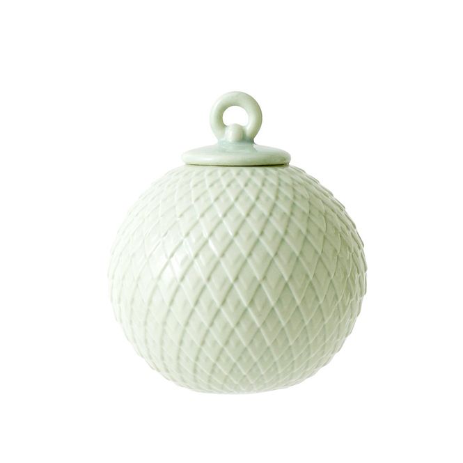 Hovedbilde Lyngby Porcelæn Rhombe Kule Soft Grønn 7 cm