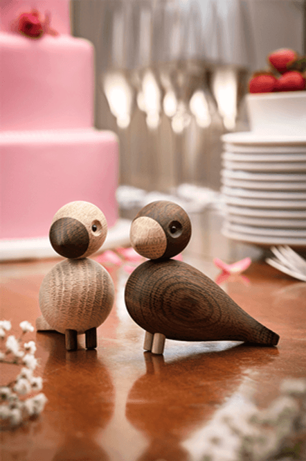 Hovedbilde Kay Bojesen Lovebirds 2 stk Light & Dark