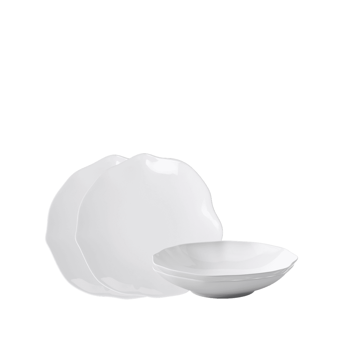 Villeroy & Boch Pura Middagsservise 4 deler Hvit