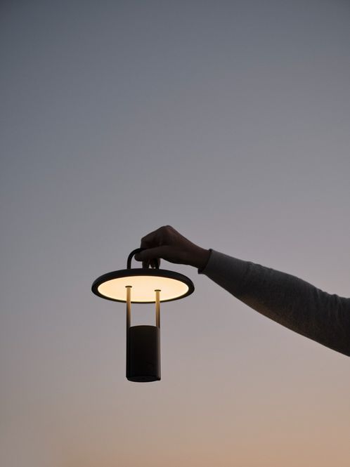 Hovedbilde Stelton Pier Lampe LED trådløs sort 25cm