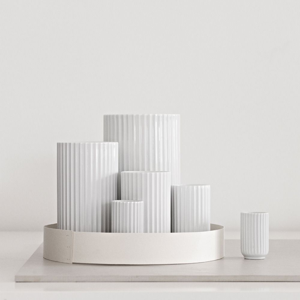 Lyngby Porcelæn Vase 12 cm hvit