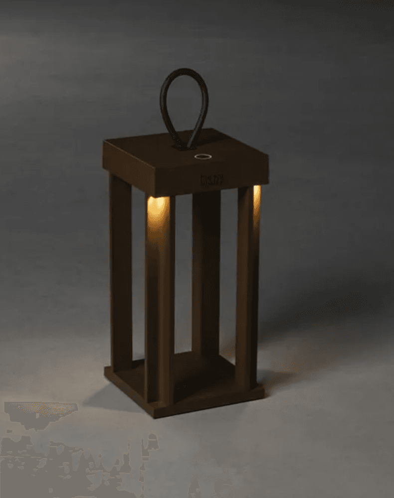 Trend Collection Cannes gulv-/bordlampe – oppladbar og dimbar, rust 42 cm