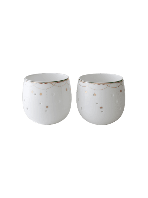 Hovedbilde Wik & Walsøe Julemorgen Girlander Lyslykt 8 cm, 2 ...