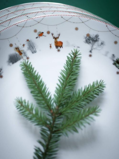 Hovedbilde Wik & Walsøe Julemorgen Story Tallerken 25 cm, 2 ...
