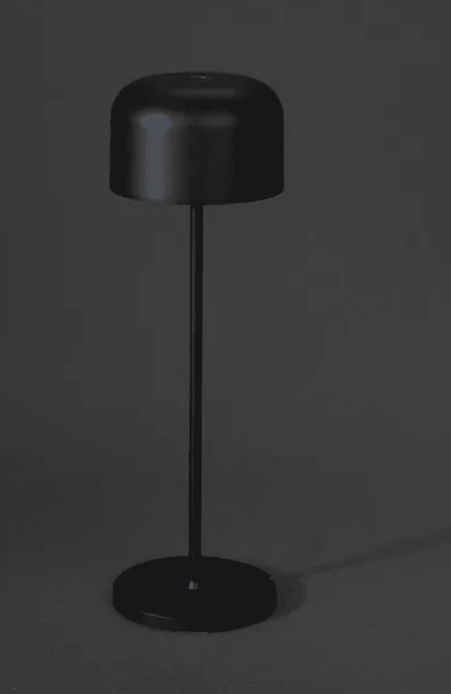Trend Collection Lille bordlampe – oppladbar og dimbar, sort 36 cm