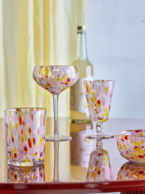Hovedbilde Bloomingville Lilya Vinglass Rosa