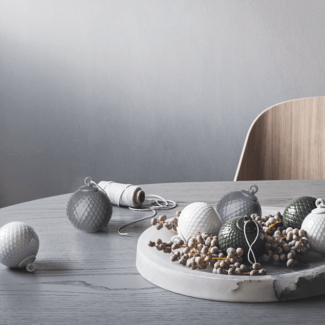 Hovedbilde Lyngby Porcelæn Rhombe Kule Mørkgrå 7 cm
