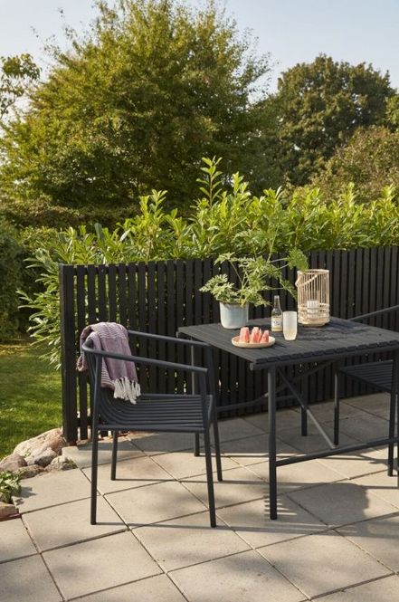 Hovedbilde Hübsch Villa Hagebord Metall Sort