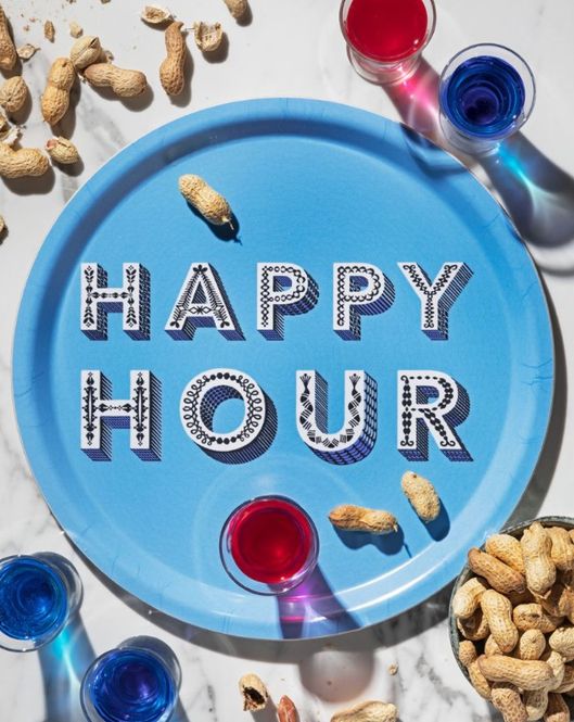 Hovedbilde Jamida Serveringsbrett Rund Ø31 Happy Hour