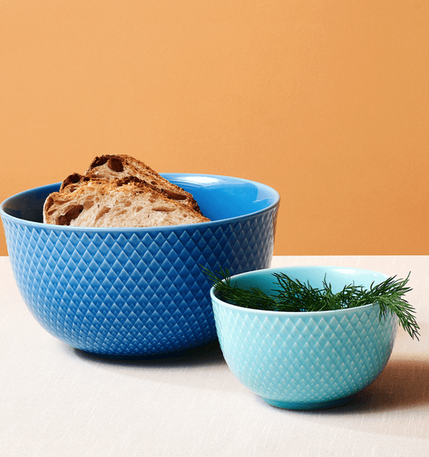 Hovedbilde Lyngby Porcelæn Rhombe Turkis Skål Ø11cm
