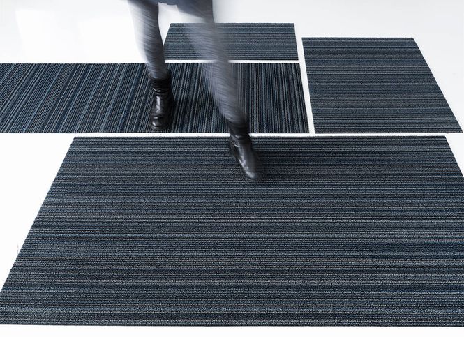 Hovedbilde Chilewich Dørmatte Skinny Stripe Blue Stor