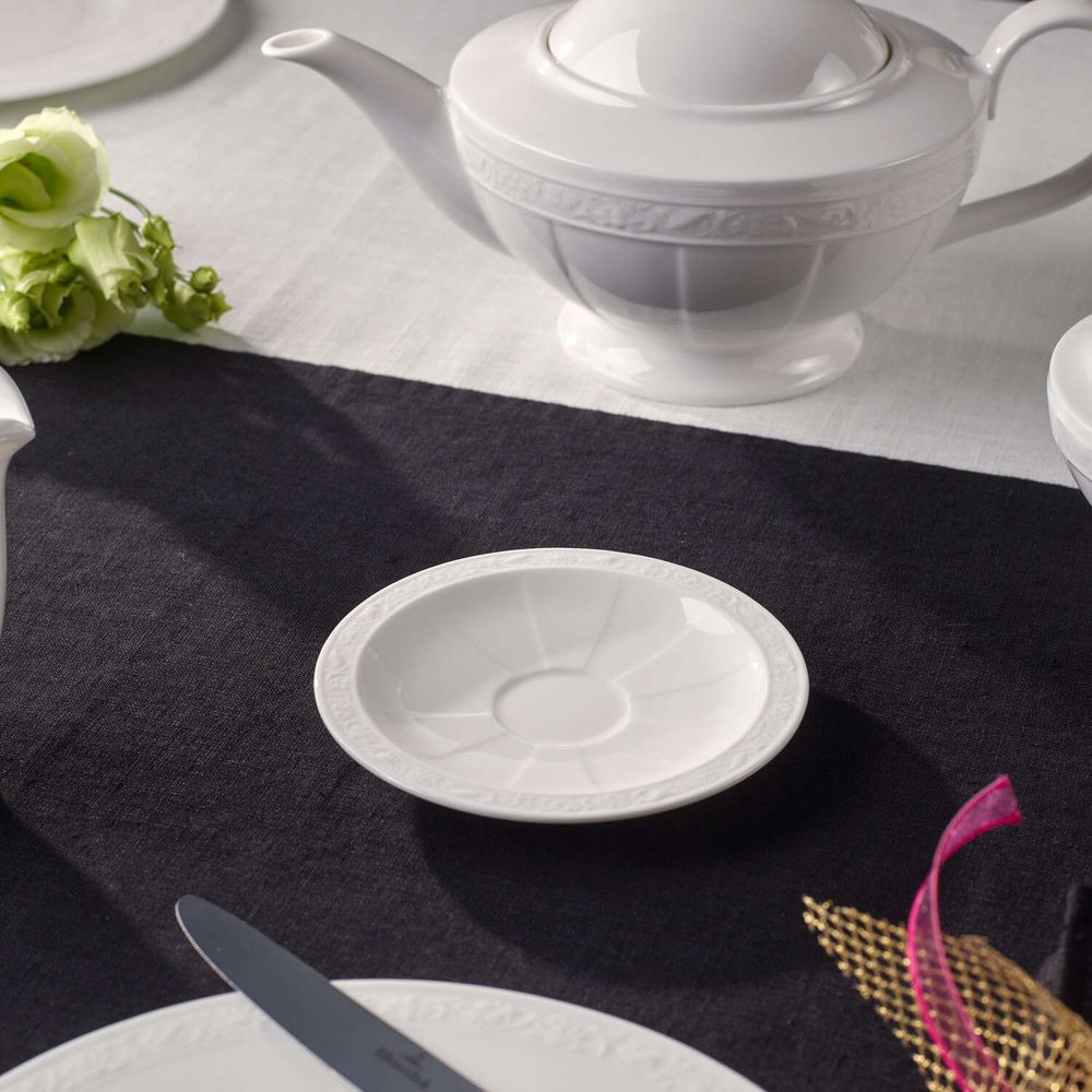 Villeroy & Boch White Pearl Skål til Espressokopp 13 cm