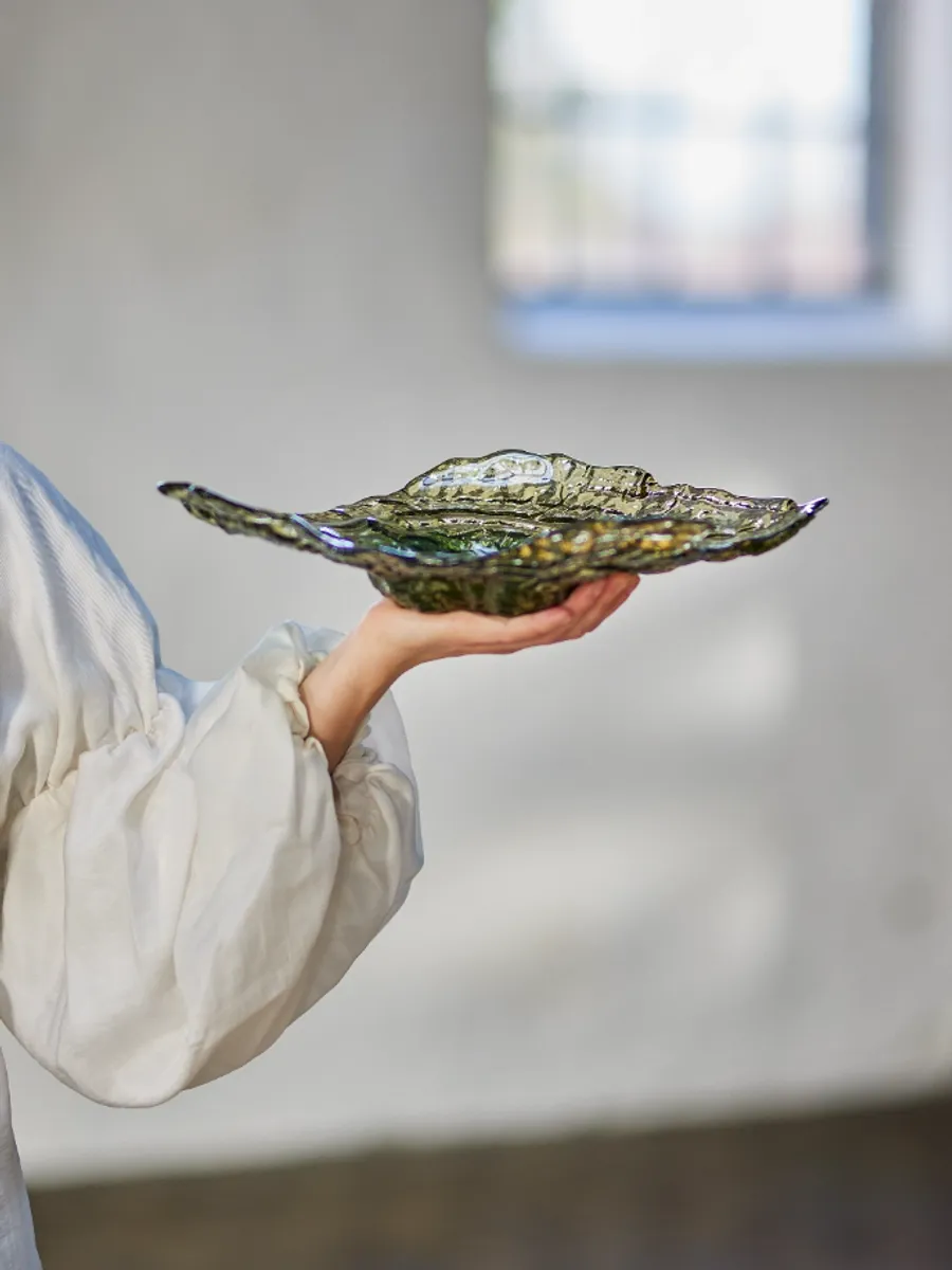 Bloomingville Aiku Skål Glass Grønn