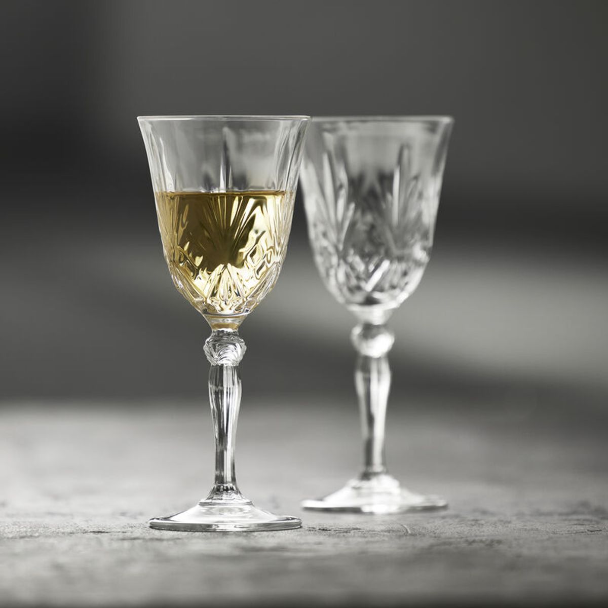 Lyngby Glas Melodia Hvitvinsglass 21 cl 4 stk