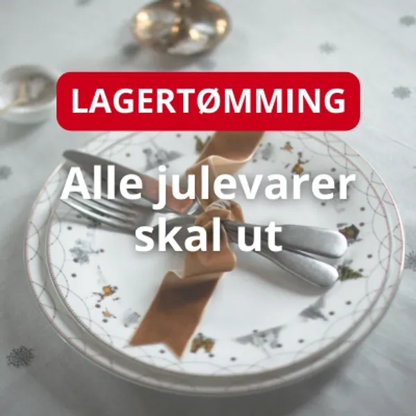 Januarsalg hos Glassoginterior.no. Spar stort på juleserviser og julepynt fra kjente merkevarer som Wik & Walsøe Julemorgen, Kähler Hammershøi Jul, Villeroy & Boch Christmas og Holmegaard Jul.