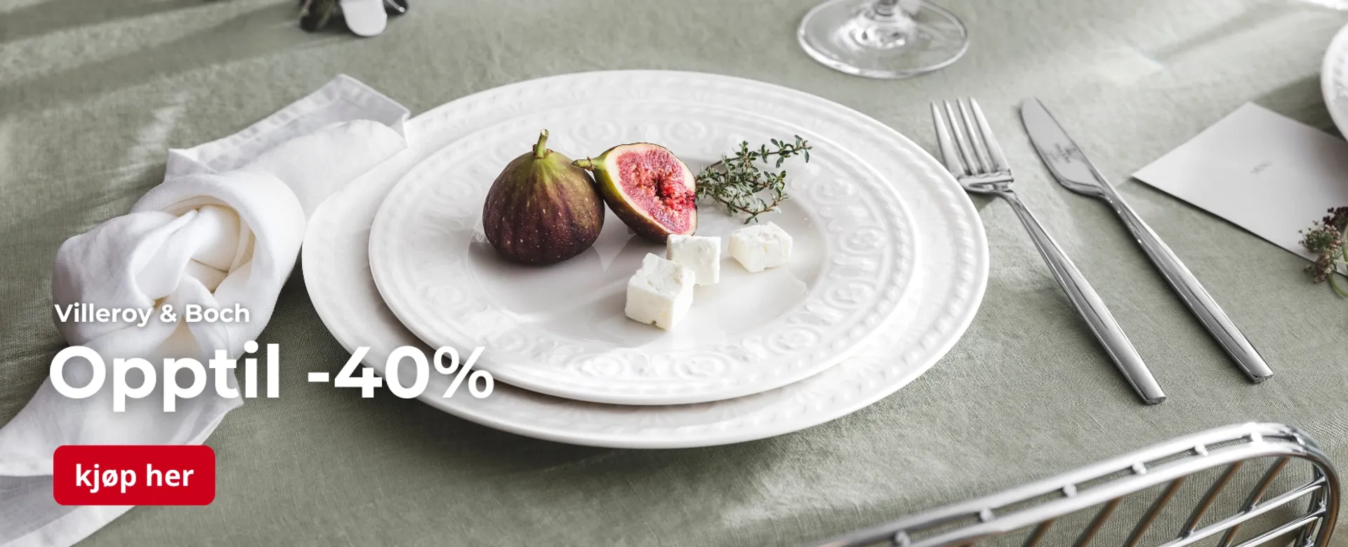 Villeroy & Boch kampanje. Spar stort på en rekke ulike serier.