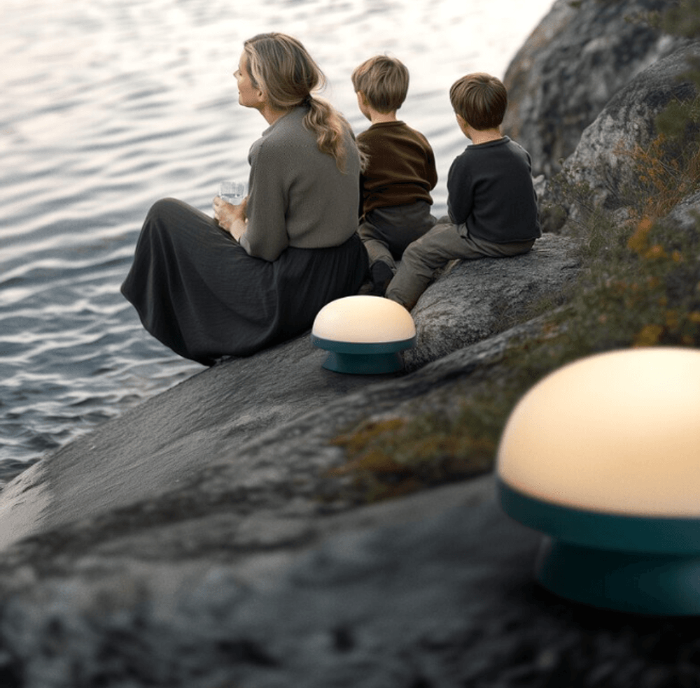 Rosendahl Soft Spot Solar Dots Lampe 14 cm - Forest Green