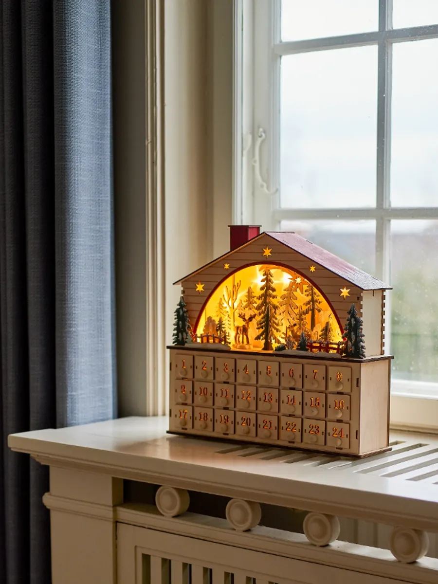 Bloomingville Melvin Adventskalender med LED-lys