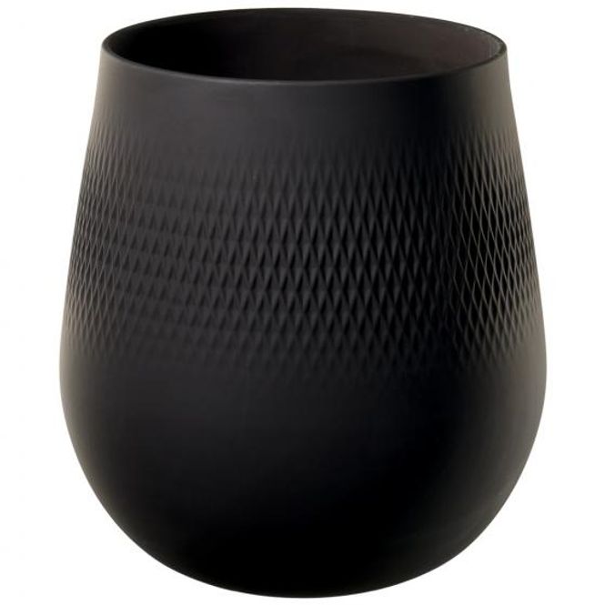 Hovedbilde Villeroy & Boch Collier Svart Carre stor vase