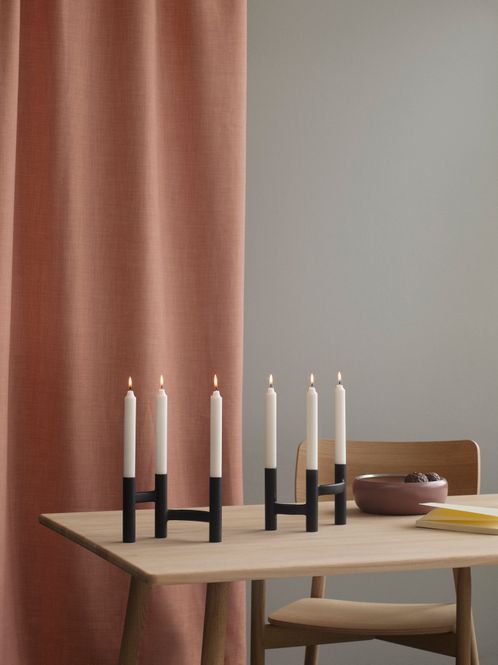Hovedbilde Stelton Ora Trearmet Lysestake Sort