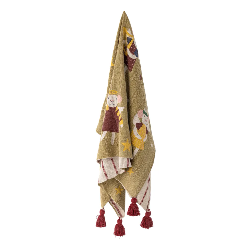 Bloomingville Peo Julepledd Bomull 130x160 cm