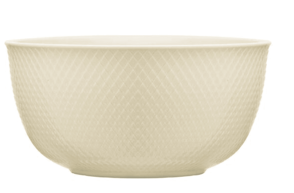 Lyngby Porcelæn Rhombe Earth Serveringsskål 22 cm, Marble